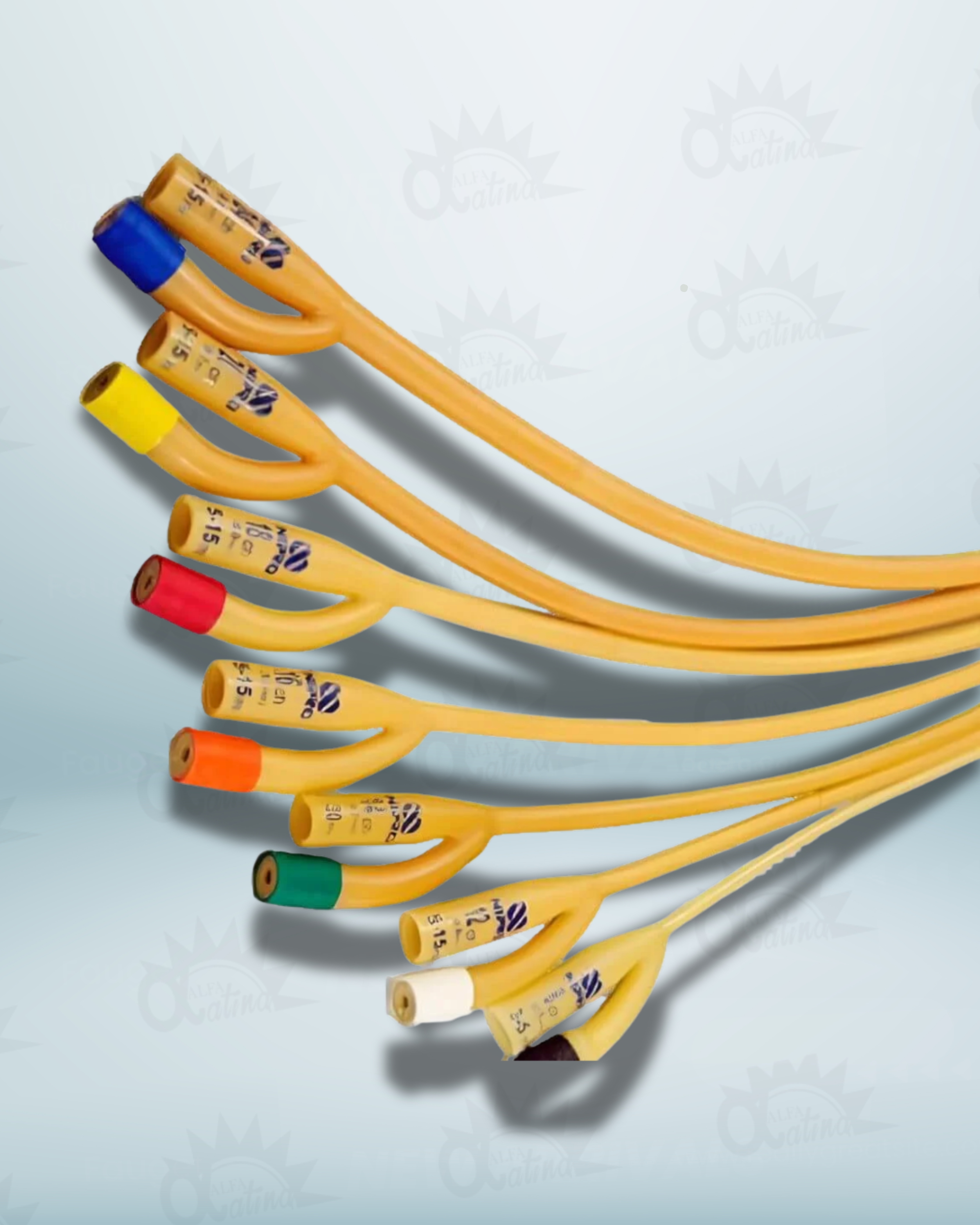 SONDA FOLEY 2 VIAS #18 PAQUETE X 10